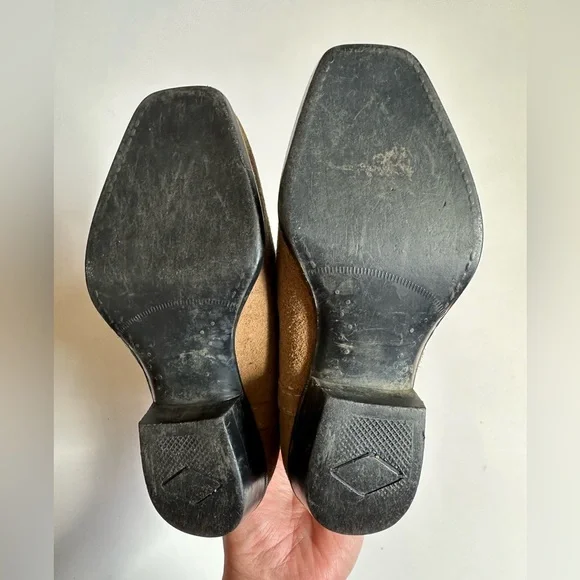 Vintage 1940s Toddler Leather Cowboy Boots size 8.5 Texas Brand Made in USA - Picture 4 of 4